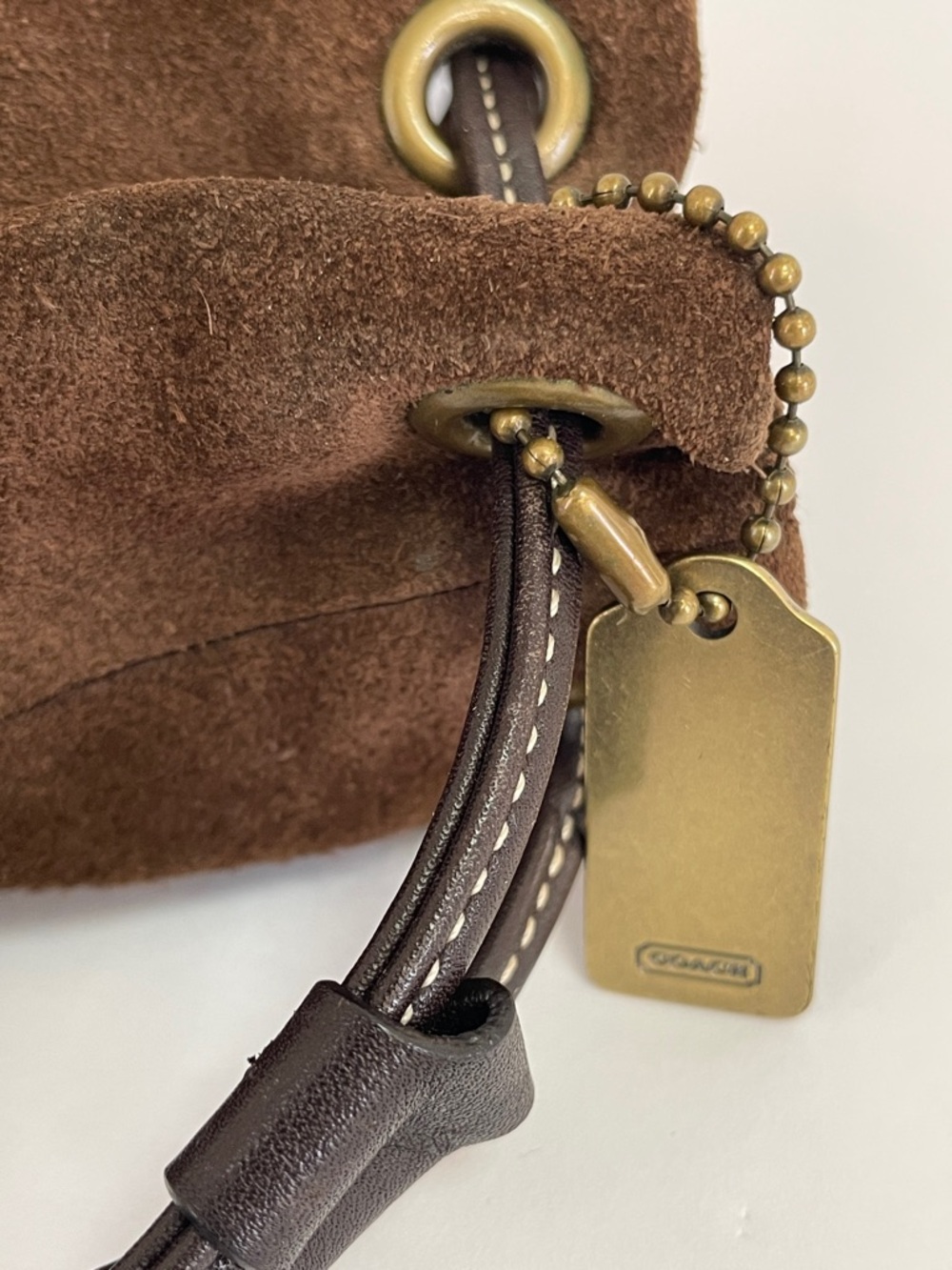 Coach Vintage Suede Soho Drawstring Pouch - Picture 7 of 9